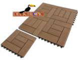 DIY wood composite deck tiles
